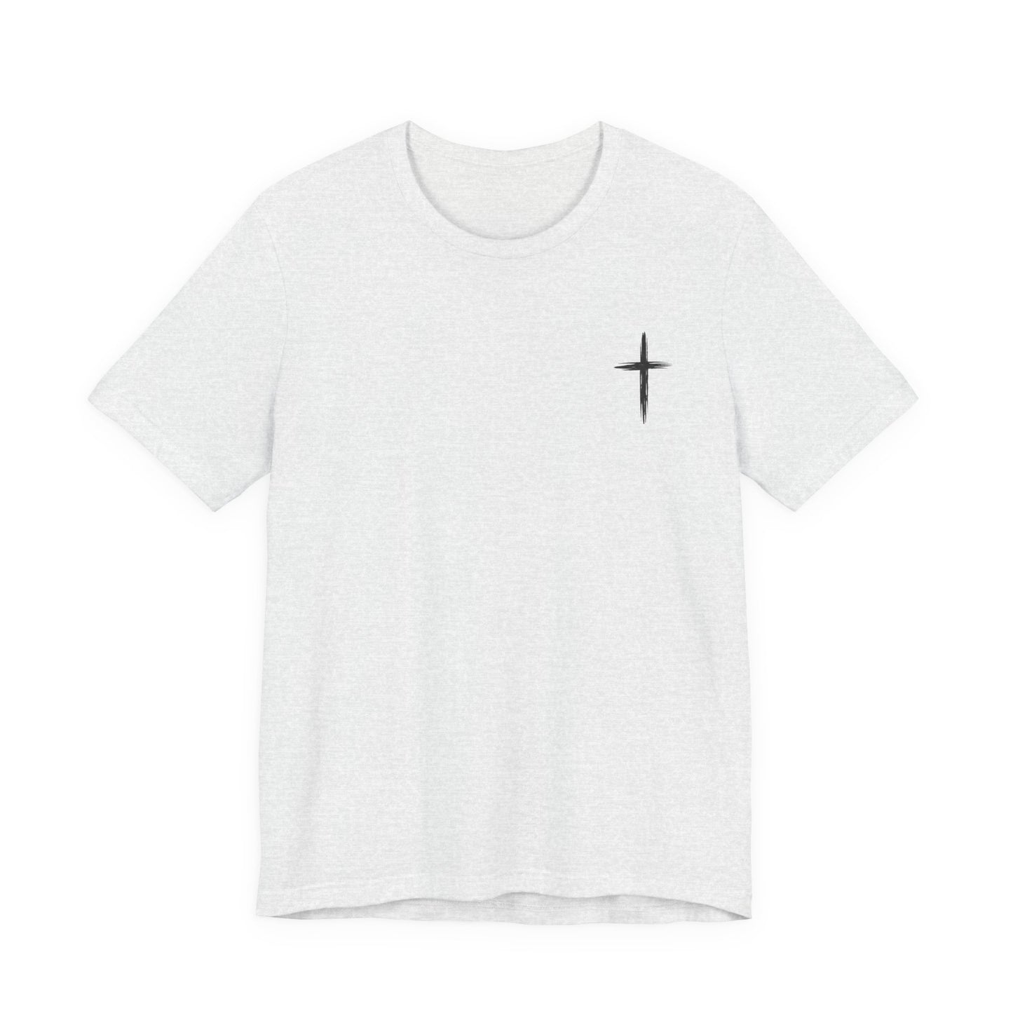 Christian Cross T-Shirt — “By His Wounds We Are Healed” Isaiah 53:5 Inspirational Tee