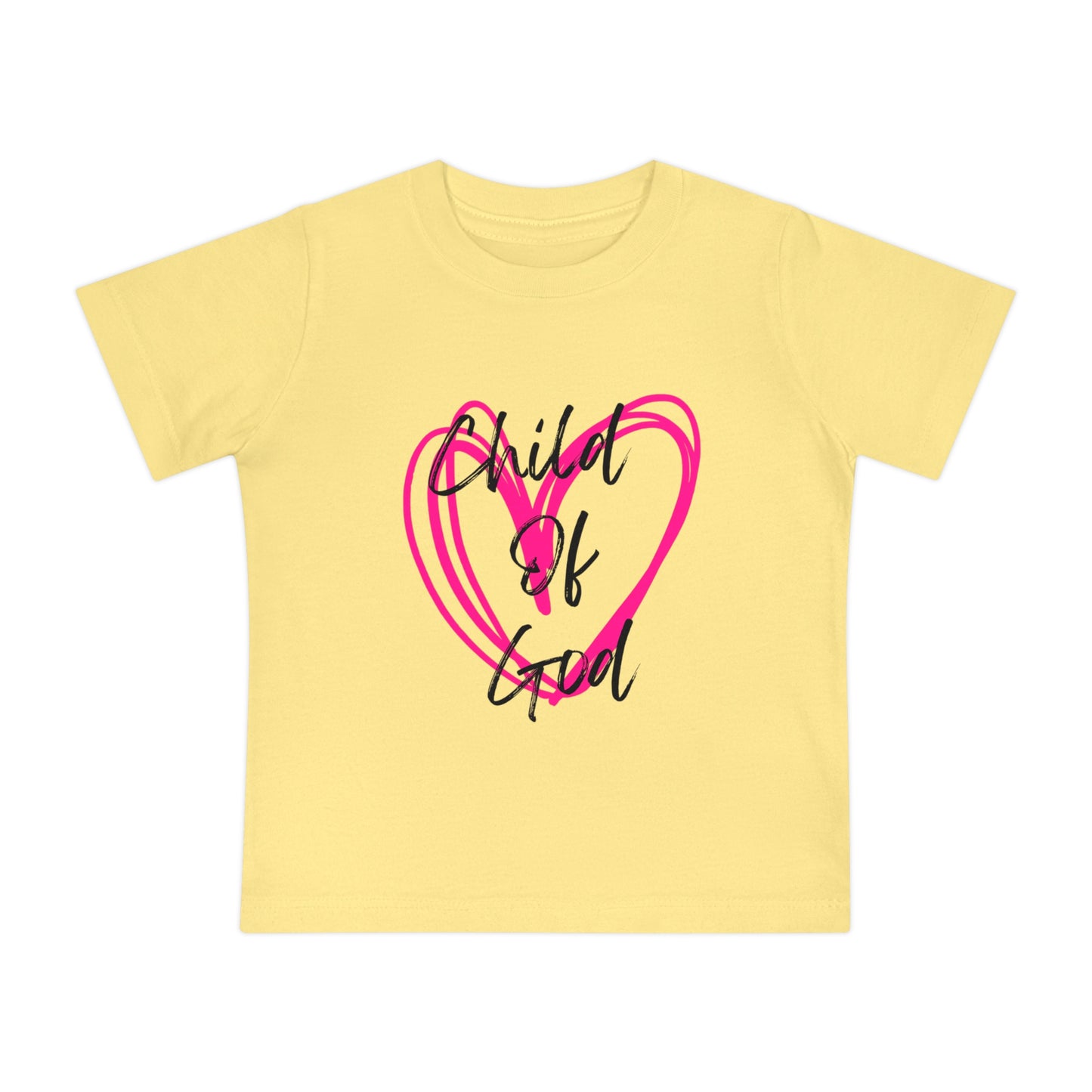 Baby T-Shirt | "Child of God" Heart Front & "Made for a Purpose" Rainbow Back — Christian Infant Tee