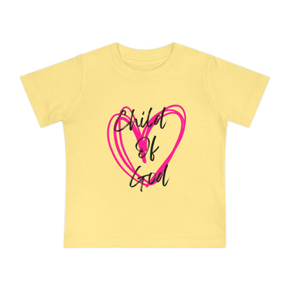 Baby T-Shirt | "Child of God" Heart Front & "Made for a Purpose" Rainbow Back — Christian Infant Tee