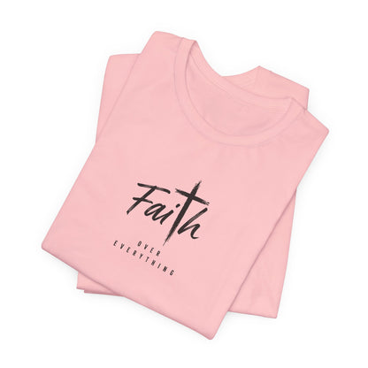Faith Cross T‑Shirt — 'Our Father' Prayer Typography Tee