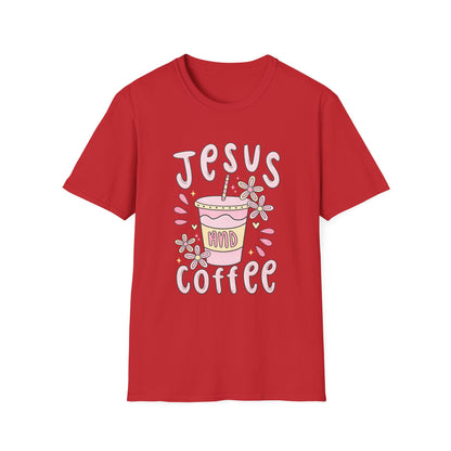 Jesus & Coffee T-Shirt — Cute Pastel Faith Graphic Tee