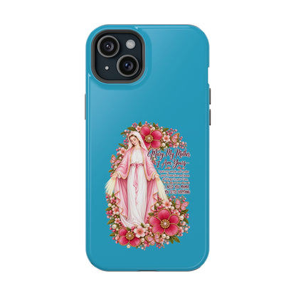 Religious Floral Phone Case — 'Blessed Virgin' Magnetic Impact-Resistant Case