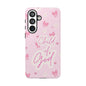 Child of God Pink Phone Case — Cute Christian iPhone Cover with Bows & Hearts