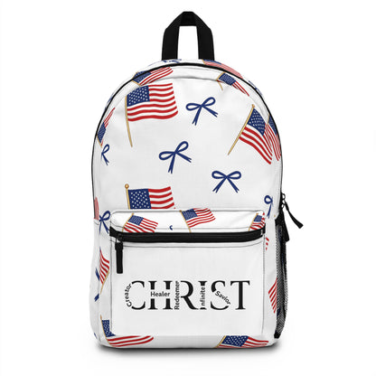 American Flag Backpack — Patriotic Stars & Stripes School Bag