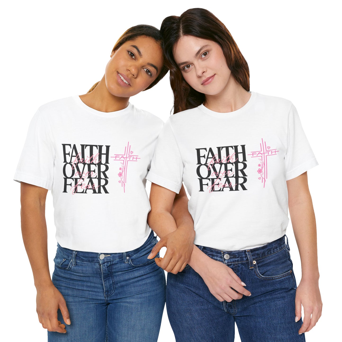 Faith Over Fear T-Shirt — Inspirational Christian Graphic Tee