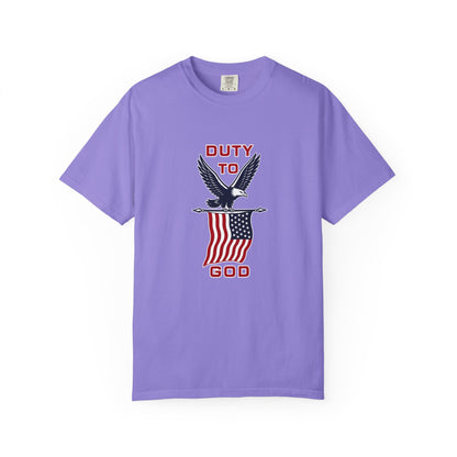 Duty to God Eagle American Flag T-Shirt