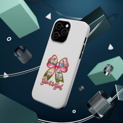 Give It to God Phone Case — Floral Bow Christian iPhone Cover