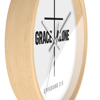 Prayer Cross Wall Clock — 'Our Father in Heaven' Inspirational Christian Clock