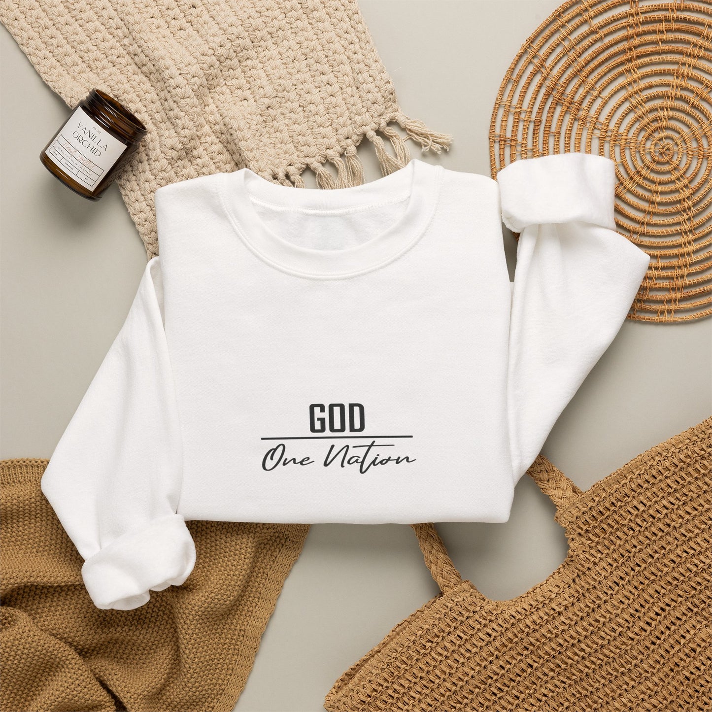 Noah-Inspired Father Sweatshirt – "Fathers Are Like Noah" Christian Crewneck
