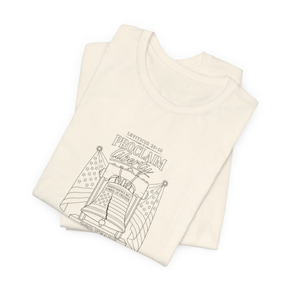 Leviticus 25:10 Tee – Minimalist Bible Verse Christian T-Shirt