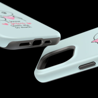 Christian Cute Heart Phone Case — "I Know Jesus Loves Me So Much" Magnetic Impact-Resistant Case