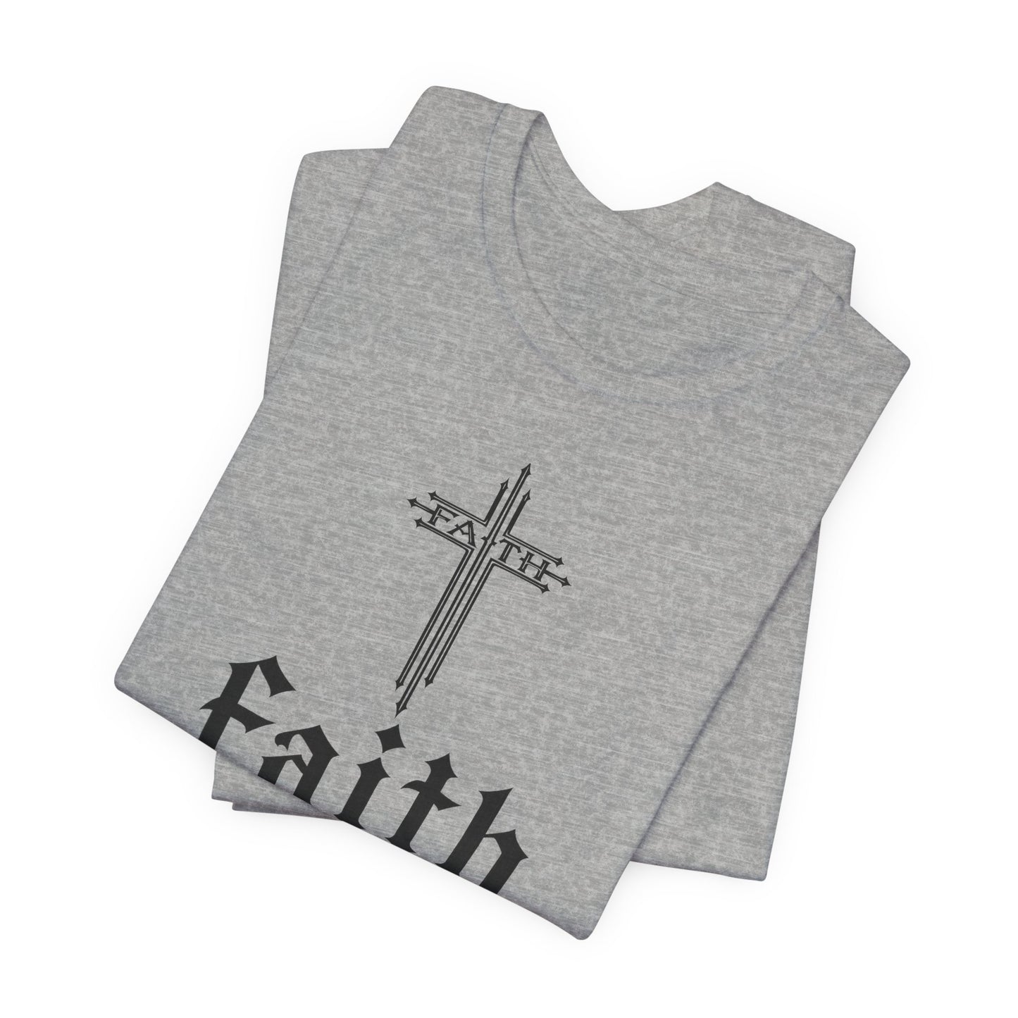 Faith Over Fear T-Shirt — Psalm 56:3 Cross Christian Tee