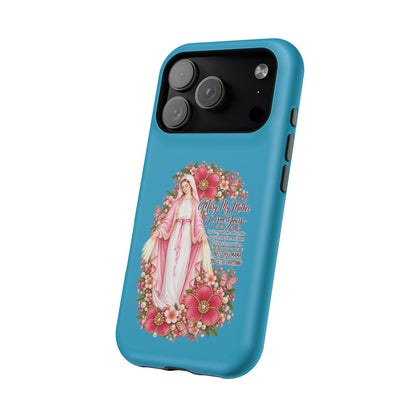 Religious Floral Phone Case — 'Blessed Virgin' Magnetic Impact-Resistant Case