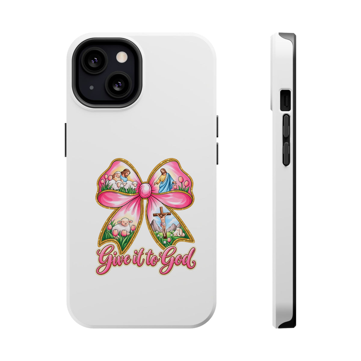 Give It to God Phone Case — Floral Bow Christian iPhone Cover