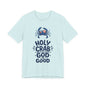 Holy Crab God Is Good T-Shirt — Patriotic Blue Crab Graphic Tee