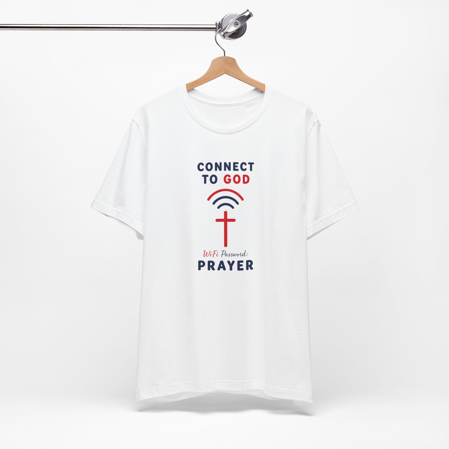 Christian Prayer T-Shirt — "Connect to God" Faith Tee