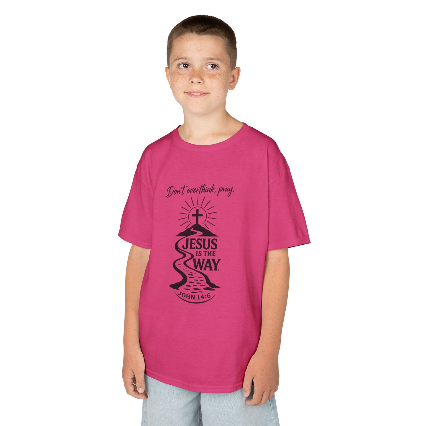 UnisexKids Tee — "Jesus Is The Way" Faith Graphic (John 14:6)