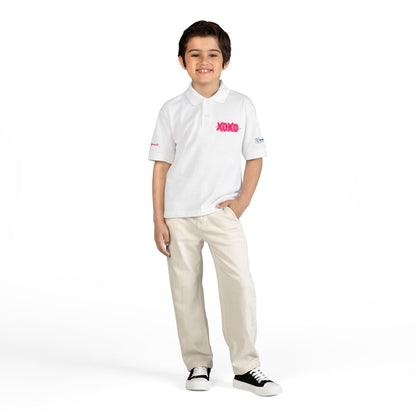 Youth Polo — "I Am A Child of God" Flamingo Christian Kids Shirt