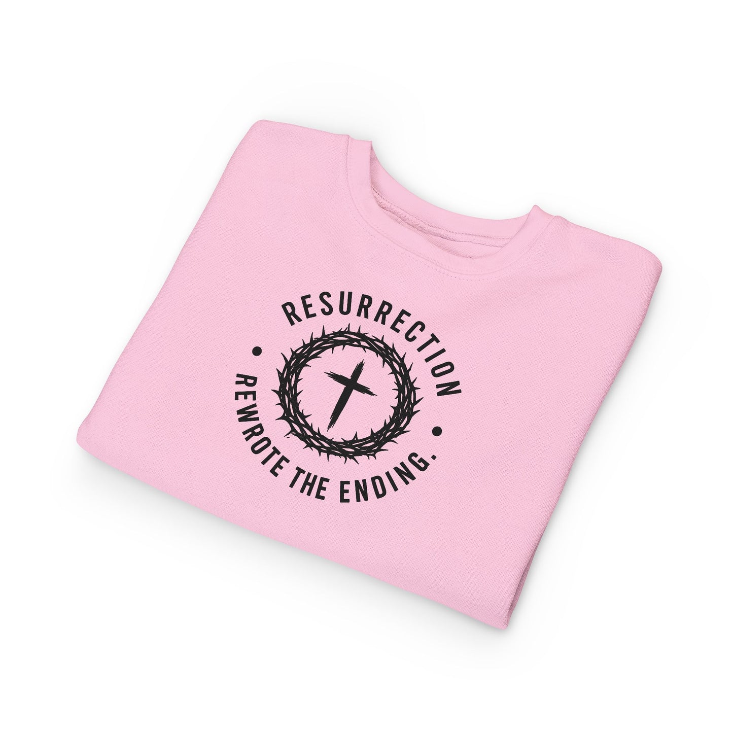 Resurrection Cross Toddler Sweatshirt — Religious Easter Kids Pullover