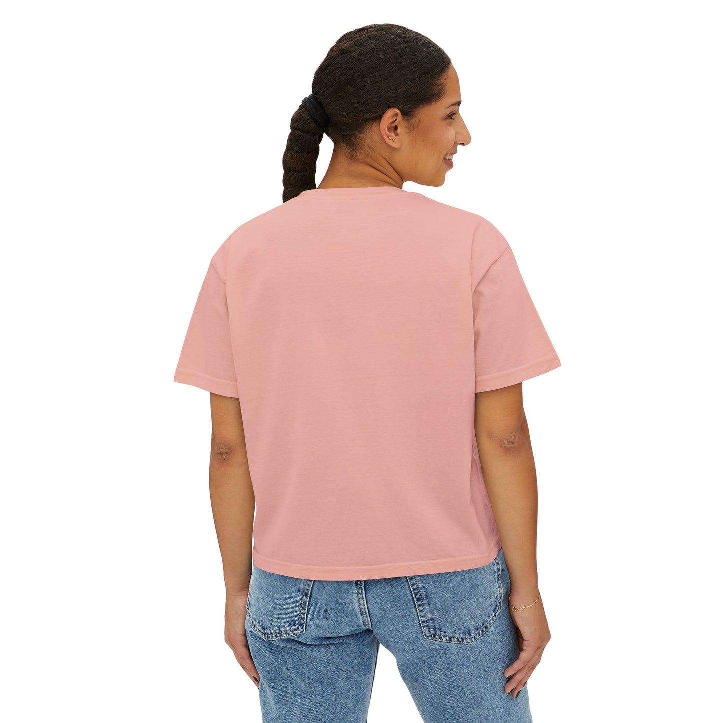 Women’s Boxy Tee — ‘Holy Crab, God Is Good’ Nautical Christian Tee