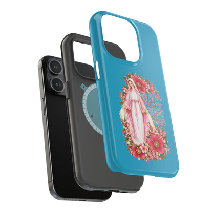 Religious Floral Phone Case — 'Blessed Virgin' Magnetic Impact-Resistant Case