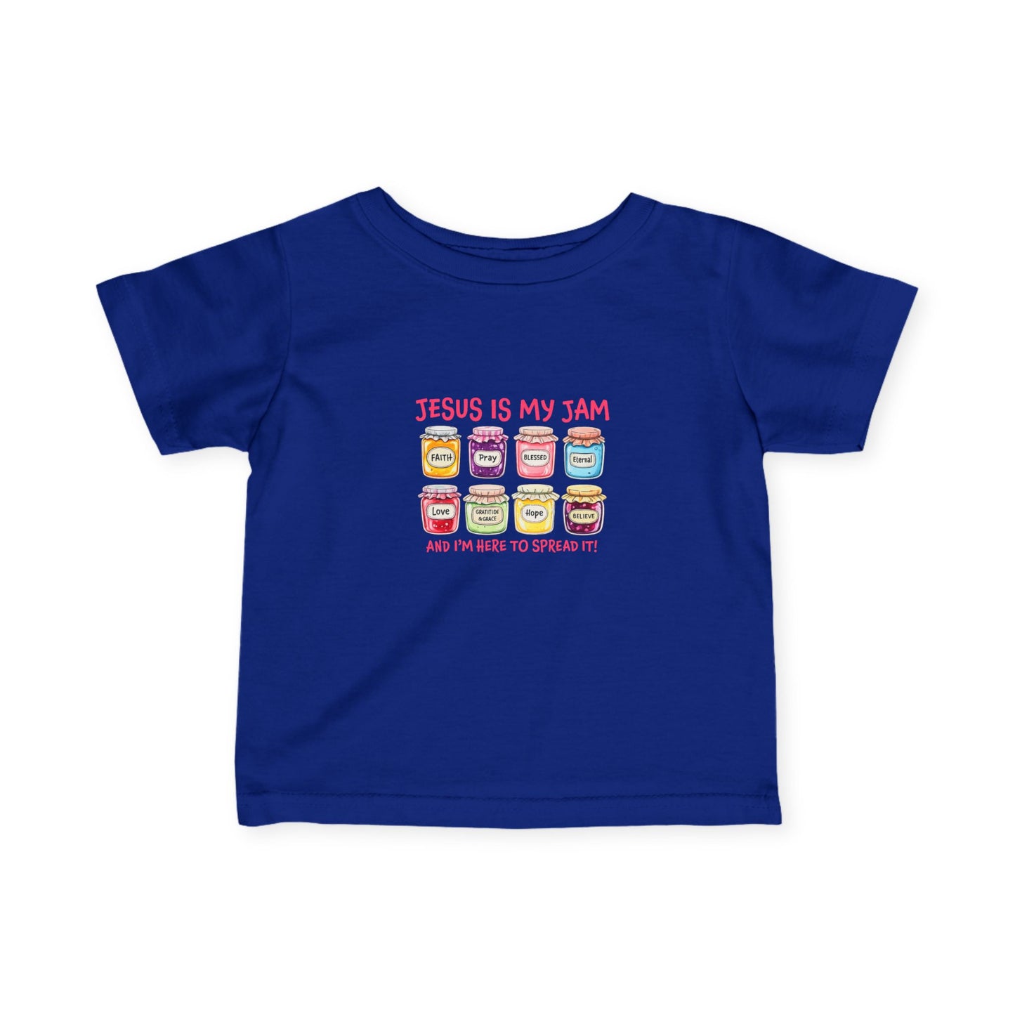 Infant Tee — "Jesus Is My Jam" Cute Christian Baby Shirt