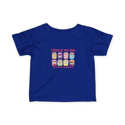 Infant Tee — "Jesus Is My Jam" Cute Christian Baby Shirt