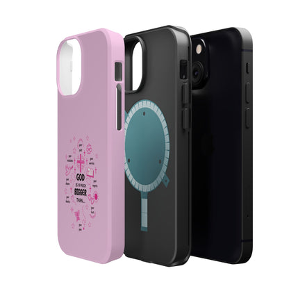 Pink Faith Phone Case — "God Is So Much Bigger Than..." Magnetic Impact-Resistant Case