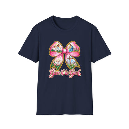 Give It to God Bow T-Shirt — Christian Faith Inspirational Tee