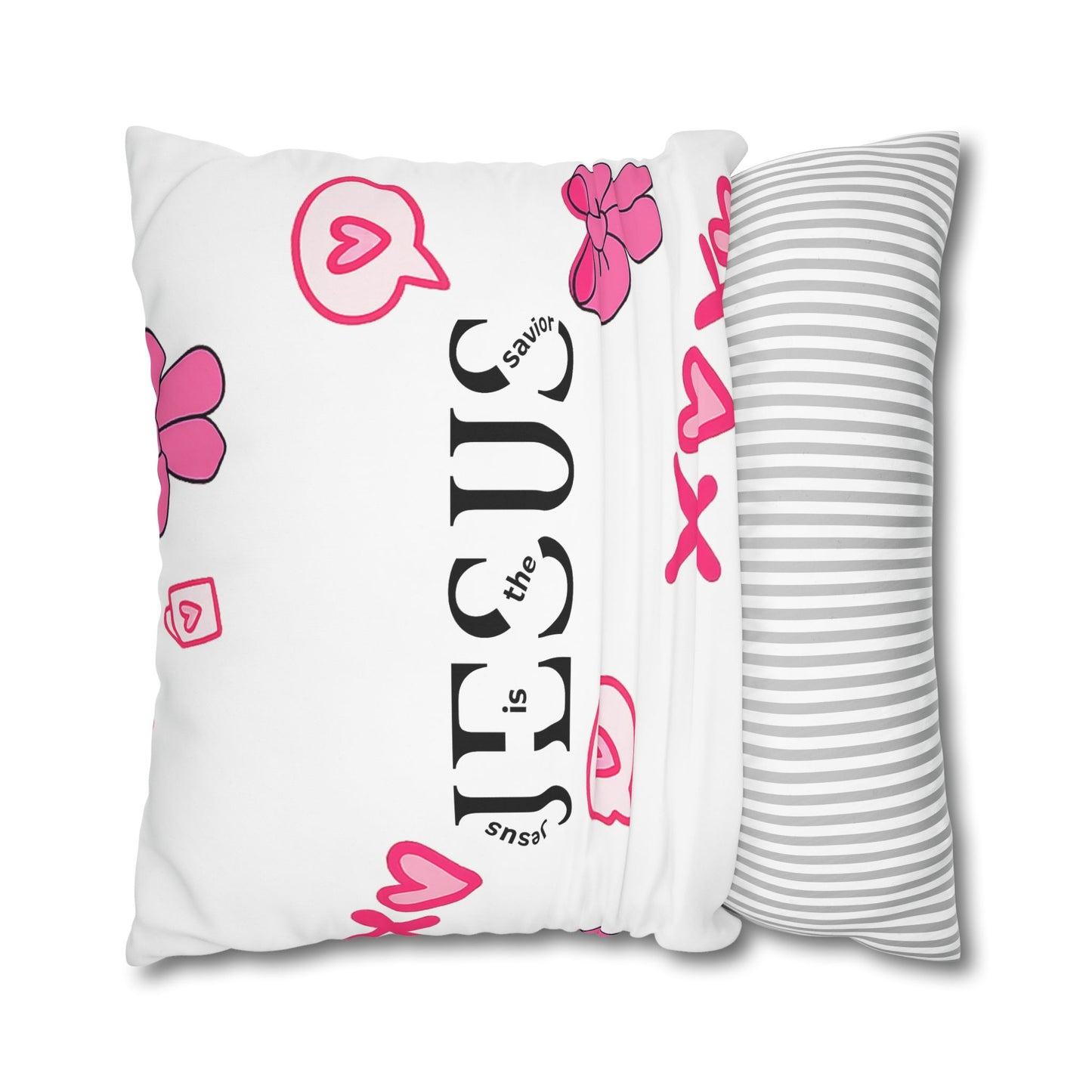 Created With A Purpose Square Pillowcase – Christian Inspirational Decorative Pillow