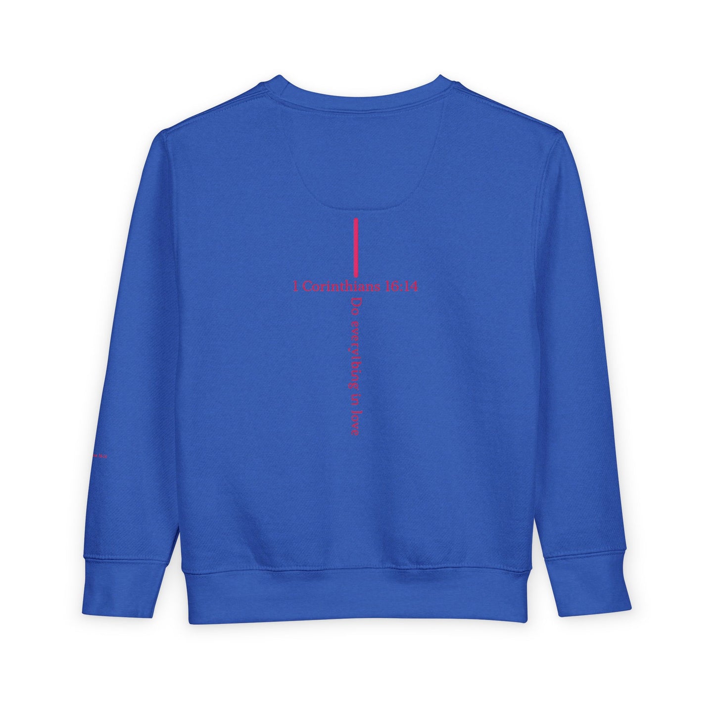 Toddler Sweatshirt — "I Roll With Jesus" Christian Toddler Tee