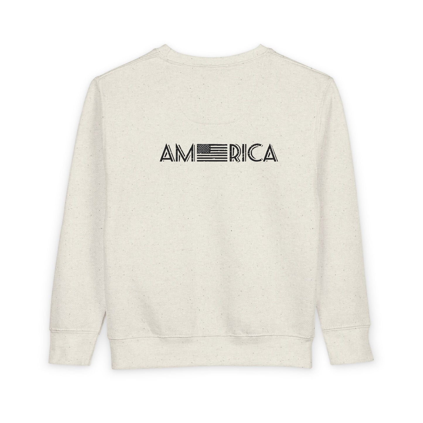 Toddler Sweatshirt - 'Duty to God' Patriotic Eagle & Flag