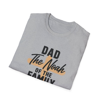Dad The Noah of the Family T-Shirt — Christian Father Faith Shirt