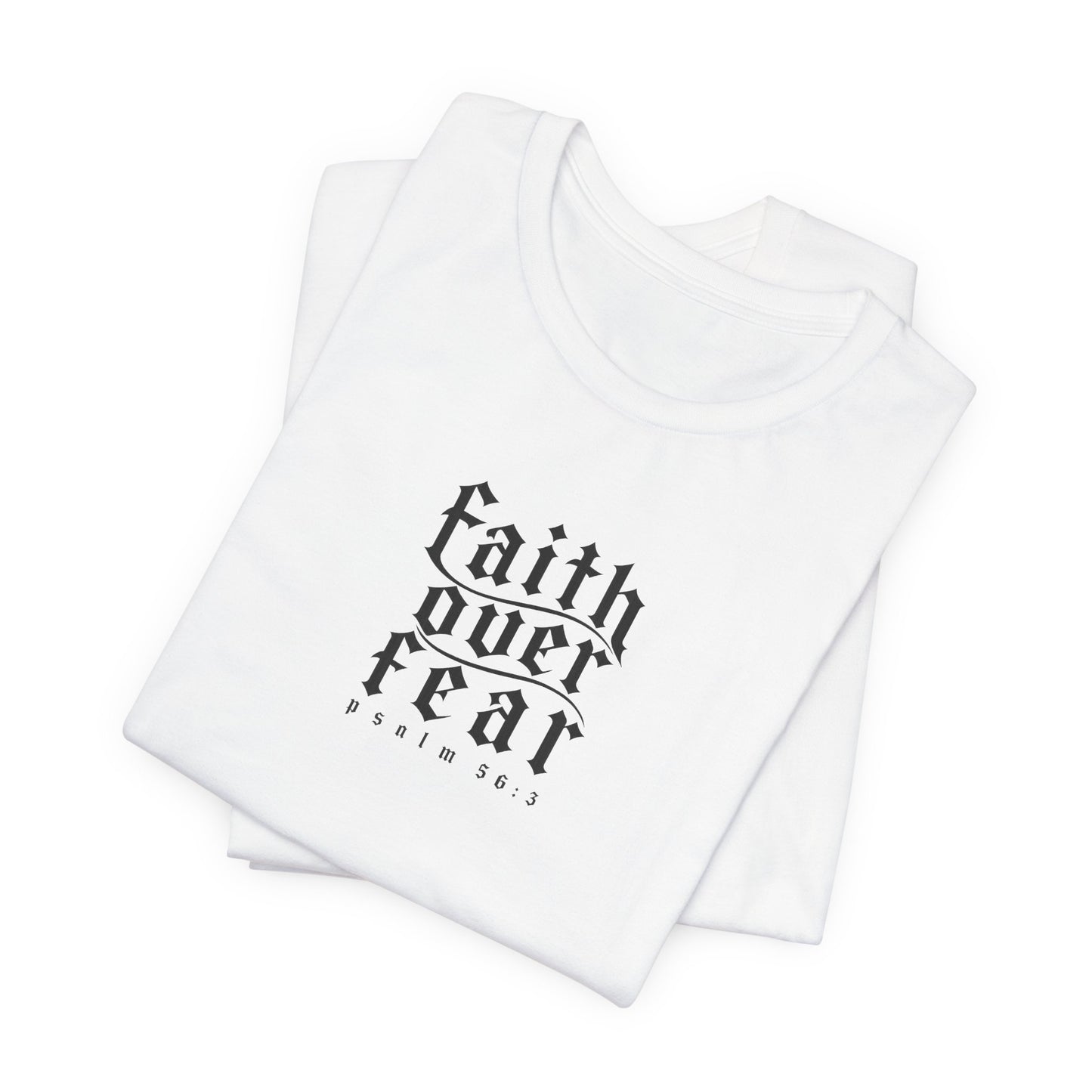 Faith Over Fear Tee — Christian Cross Graphic T-Shirt
