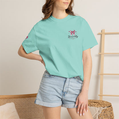 Butterfly Floral Graphic T-Shirt — 'Spread Your Wings' Chest Print