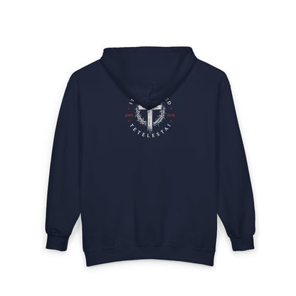 It Is Finished Cross Zip Hoodie — Christian Faith Full-Zip Sweatshirt