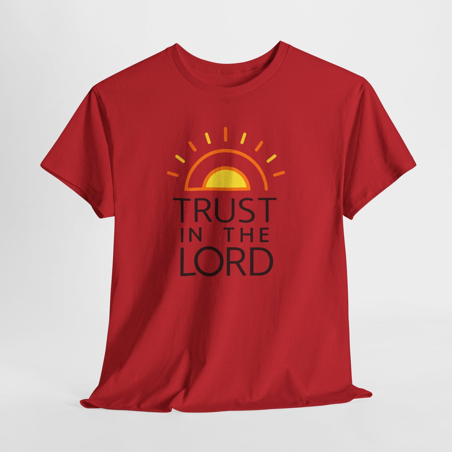 Trust in the Lord T-Shirt — Christian Sunrise Faith Tee