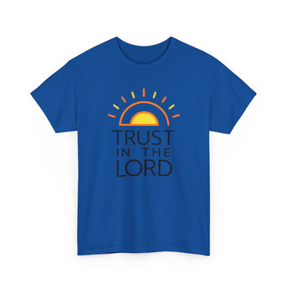 Trust in the Lord T-Shirt — Christian Sunrise Faith Tee