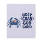 Patriotic Crab Canvas — "Holy Crab God Is Good" Wall Art