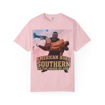 Southern Born T-Shirt — "American Born Southern by the Grace of God" Graphic Tee
