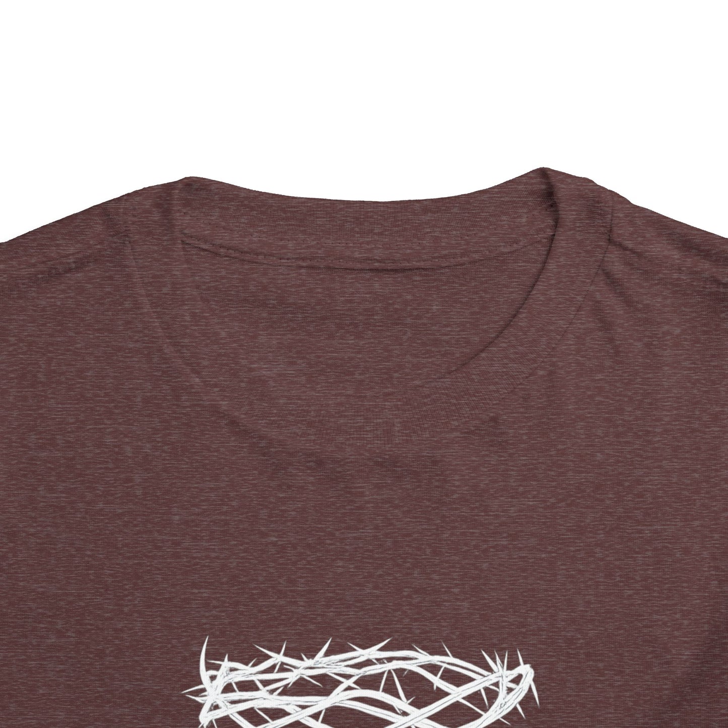 Toddler Tee — "Saved by Grace" Christian Crown of Thorns Shirt (Ephesians 2:8)