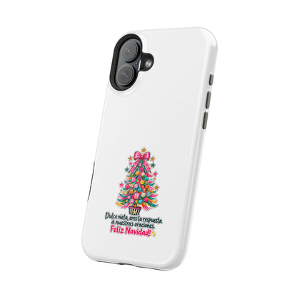 Spanish| Christmas Tree Phone Case - "Feliz Navidad" Spanish Holiday Magnetic Impact-Resistant Case