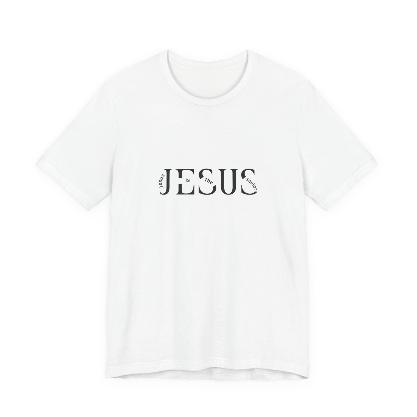 Jesus Minimalist Tee — Distressed Script Christian T-Shirt
