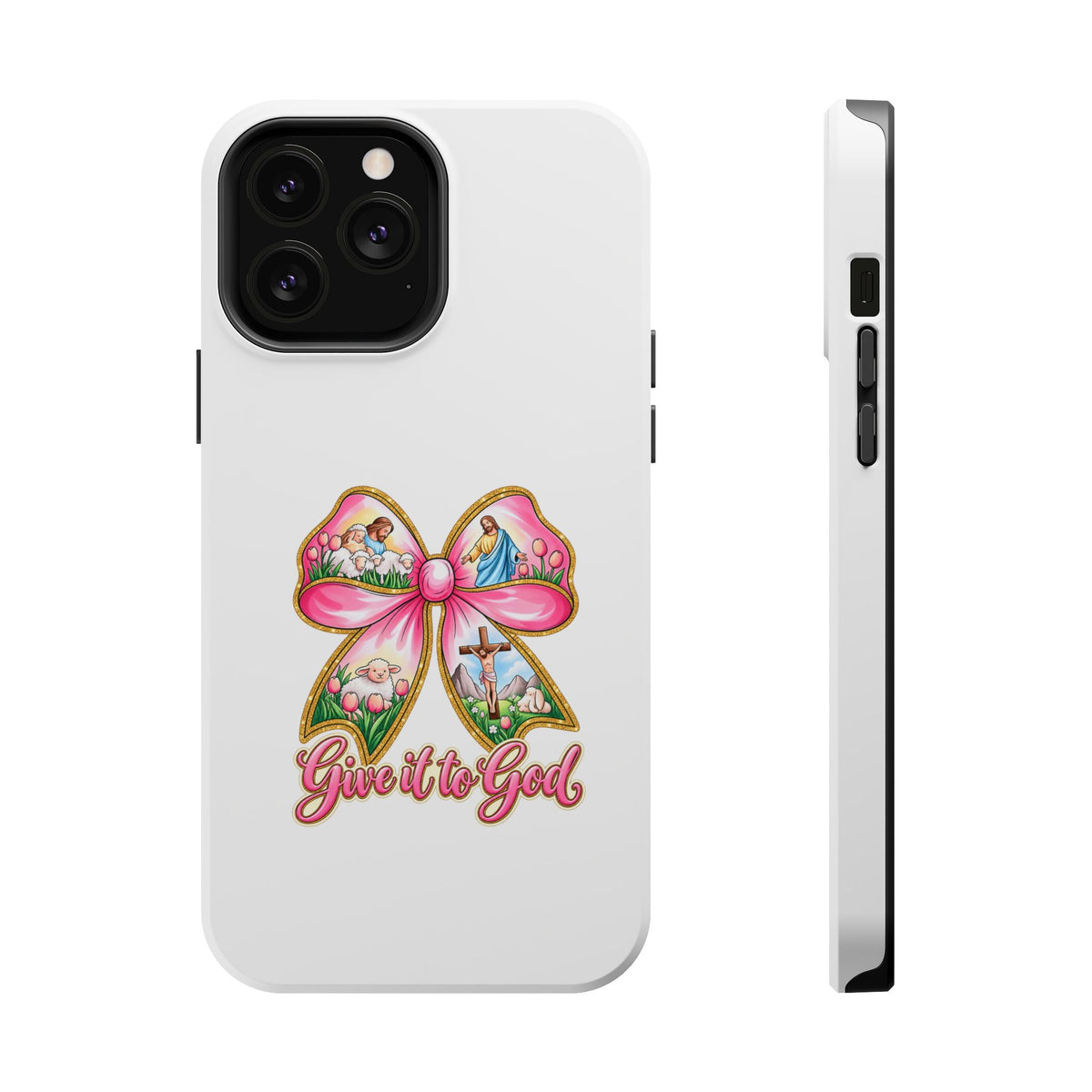 Give It to God Phone Case — Floral Bow Christian iPhone Cover