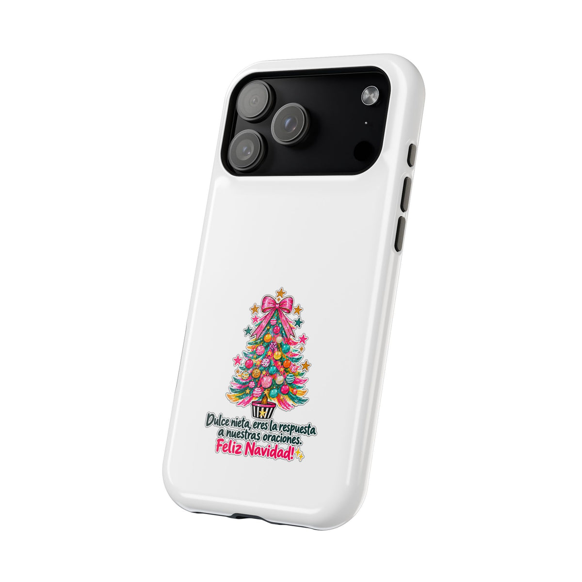 Spanish| Christmas Tree Phone Case - "Feliz Navidad" Spanish Holiday Magnetic Impact-Resistant Case