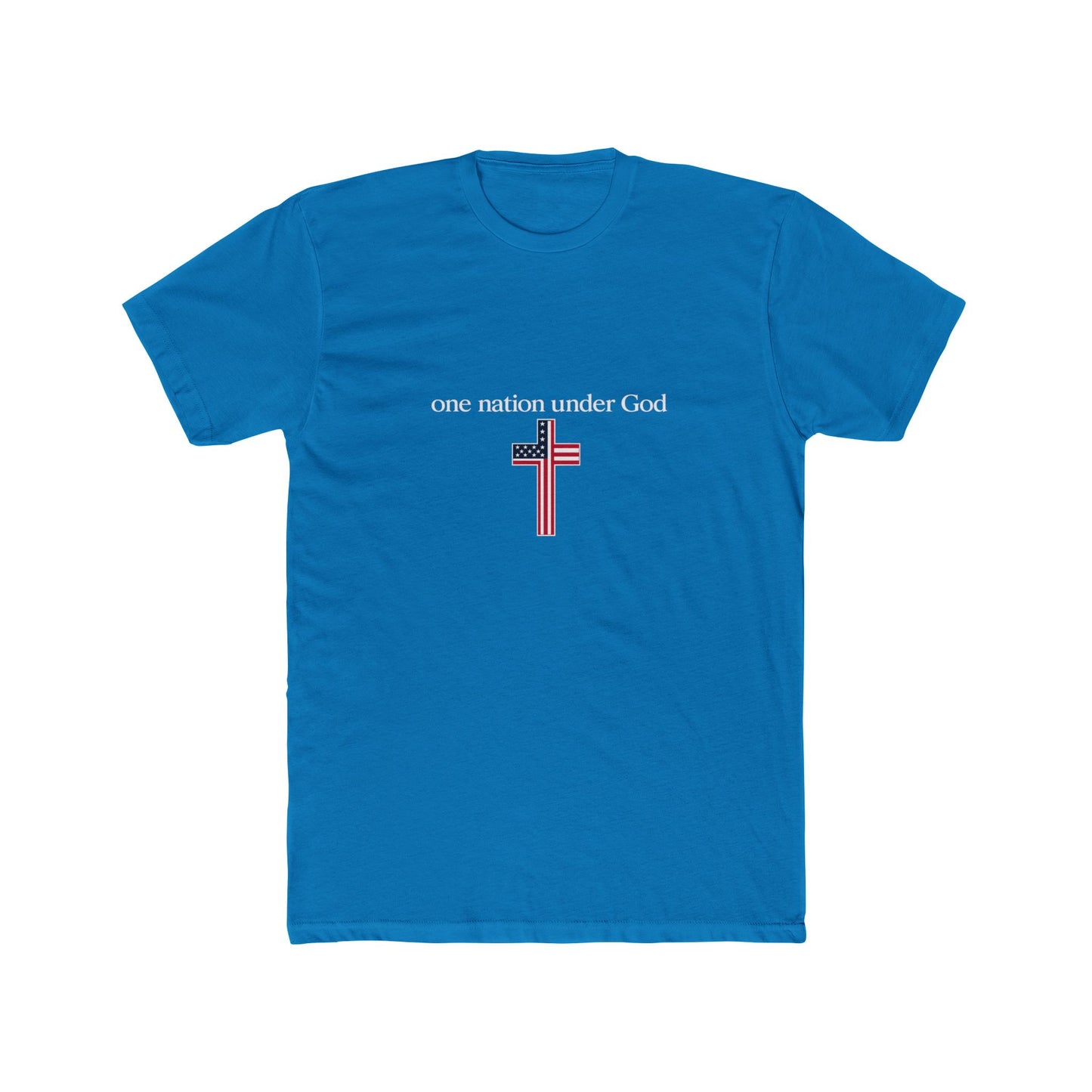 One Nation Under God Cross T-Shirt — Patriotic Christian Tee