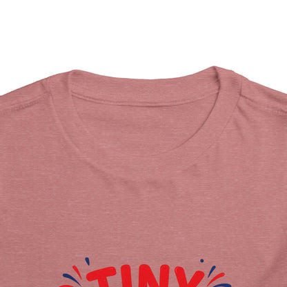 Tiny Patriot Toddler Tee – Cute American Flag 4th of July Shirt