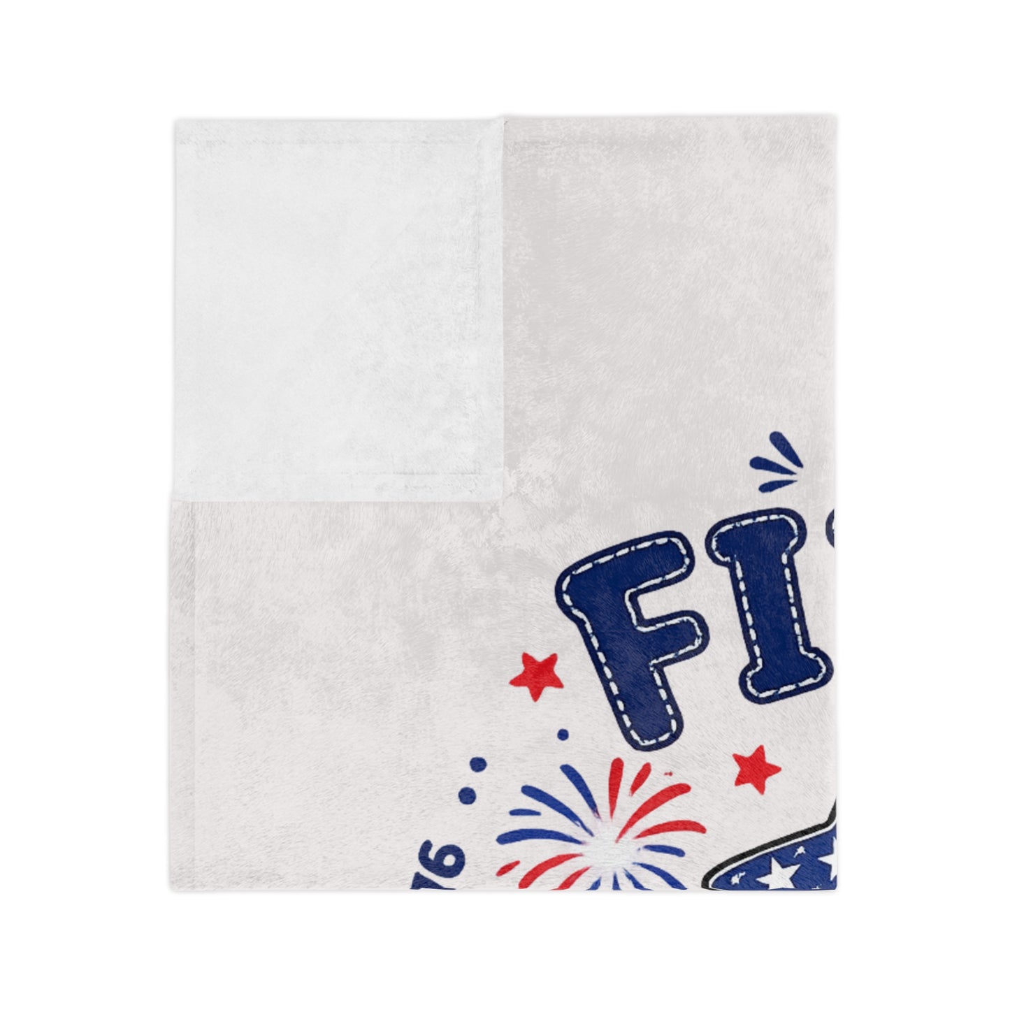 My First 4th of July Baby Blanket — Velveteen Microfiber Patriotic Throw