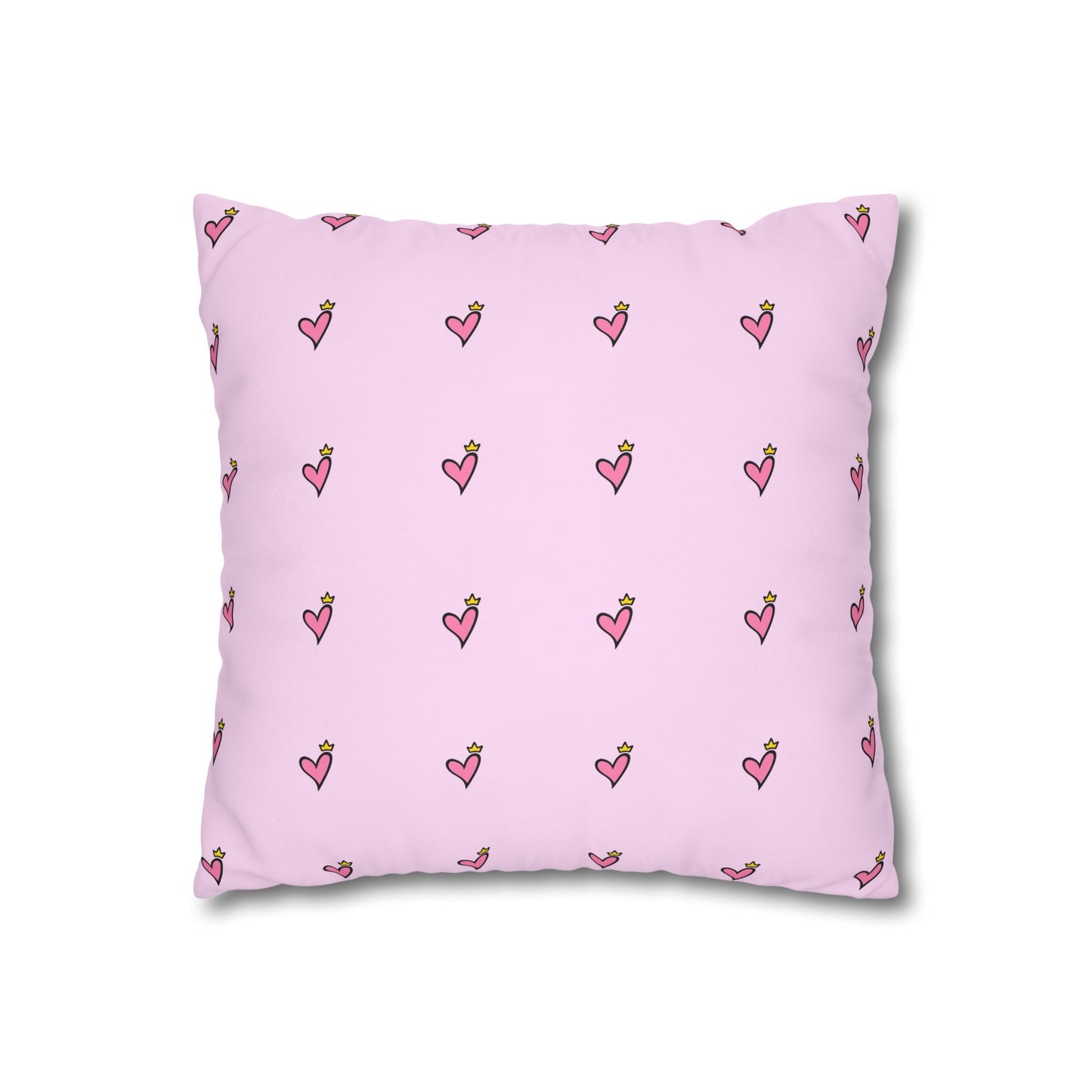 Riding with Jesus Square Pillowcase — Faith Beetle Car Design ("Riding with Jesus & a Full Tank of Faith")