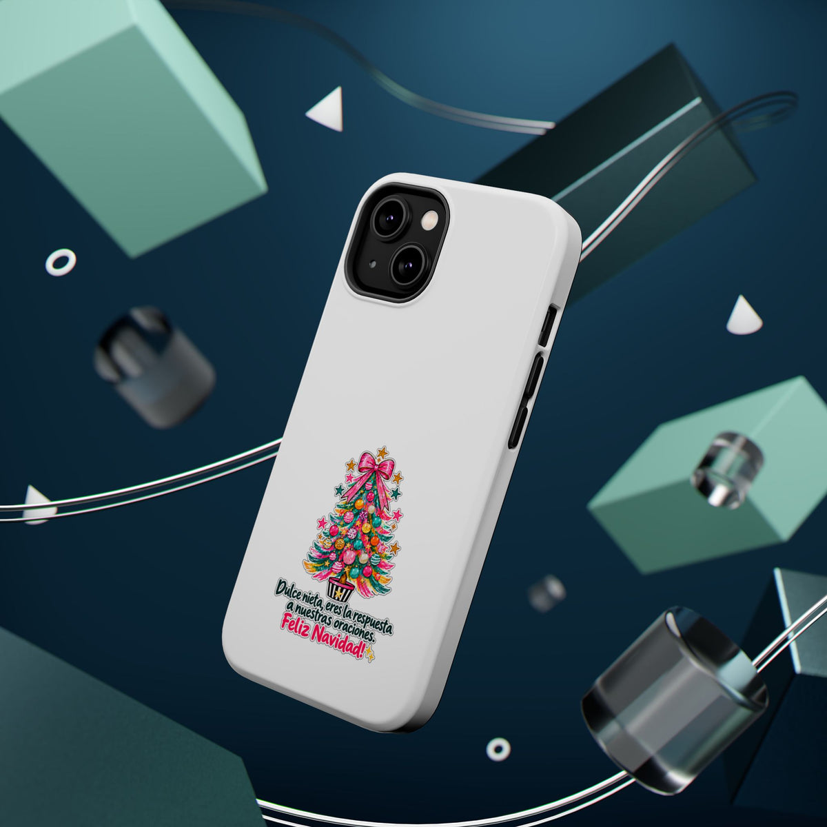 Spanish| Christmas Tree Phone Case - "Feliz Navidad" Spanish Holiday Magnetic Impact-Resistant Case